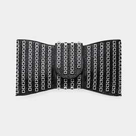 Bling Studded Bow Shaped Clutch Bag / Crossbody Bag