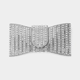 Bling Studded Bow Shaped Clutch Bag / Crossbody Bag