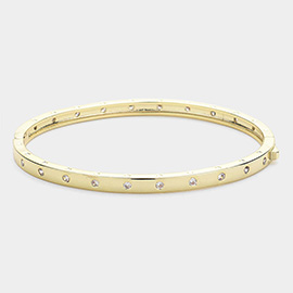 CZ Stone Paved Bangle Bracelet