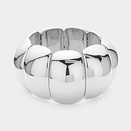 Chunky Metal Dome Stretch Bracelet