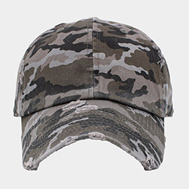 Camouflage Printed Vintage Baseball Cap