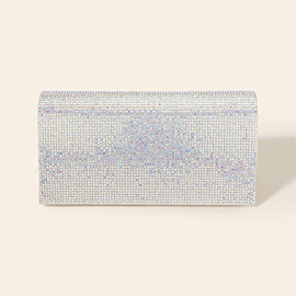 Bling Studded Box Evening Bag / Clutch / Crossbody Bag