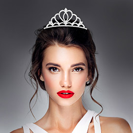 Rhinestone Paved Princess Tiara