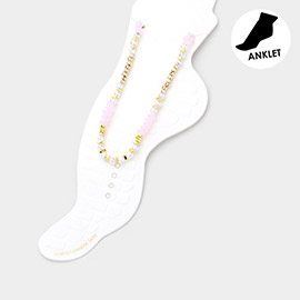 Pearl Pointed Multi Beaded Anklet