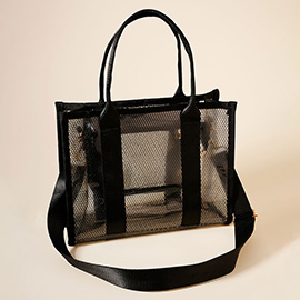 PVC Jelly Crossbody Tote Bag