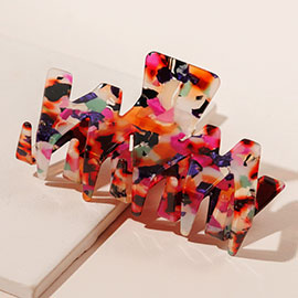 Abstract Pattern Acetate Hair Claw Clip