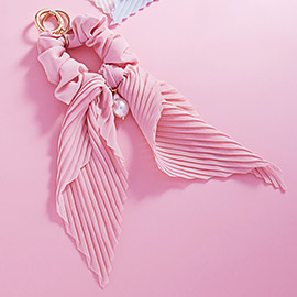 Pearl Pointed Stretch Ribbon Keychain / Bracelet