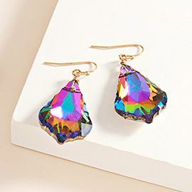 Crystal Teardrop Stone Dangle Earrings