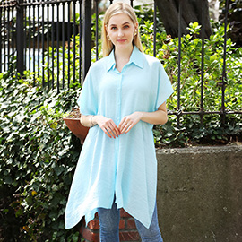 Oversized Short Sleeves Shirt