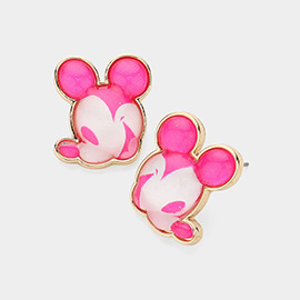 Mouse Character Stud Earrings