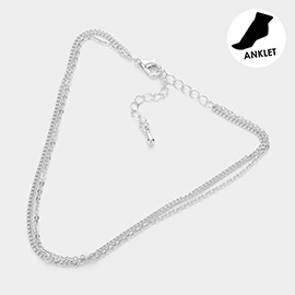 Multi Layered Chain Anklet