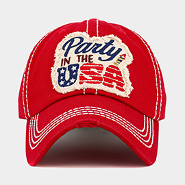 PARTY IN THE USA Message Vintage Baseball Cap