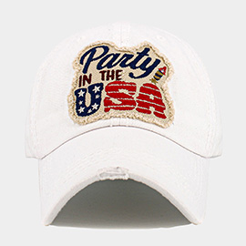 PARTY IN THE USA Message Vintage Baseball Cap