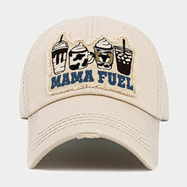 MAMA FUEL Message Coffee Vintage Baseball Cap