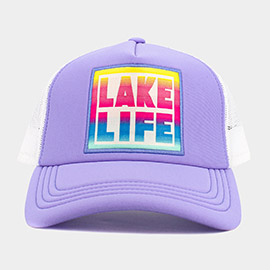 LAEK LIFE Message Mesh Back Baseball Trucker Cap