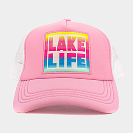 LAEK LIFE Message Mesh Back Baseball Trucker Cap