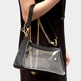 Transparent Hand Bag / Baguette Bag / Crossbody Bag