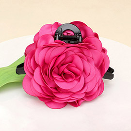 Fabric Flower Hair Claw Clip