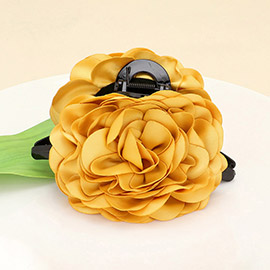 Fabric Flower Hair Claw Clip