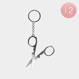12PCS - Mini Scissors Keychains