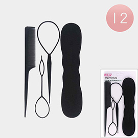 12 SET OF 4 - DIY Hair Designing Kit