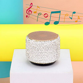 Mini Portable Bling Studded Wireless Speaker