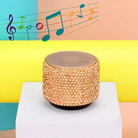 Mini Portable Bling Studded Wireless Speaker