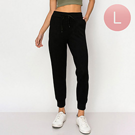 Large - Women's Sporty Chic Scuba Jogger Pants