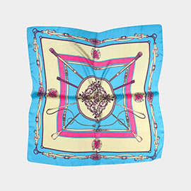 Square Silky Satin Scarf Shawl