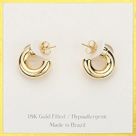 18K Gold Filled Hypoallergenic Mini Hoop Earrings