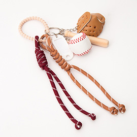 Baseball Name Tag Keychain / Bag Charm