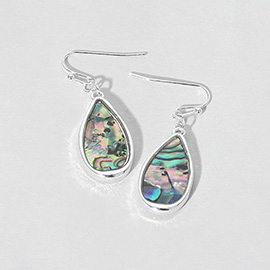 Abalone teardrop Dangle Earrings