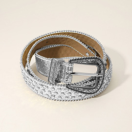 Metal Studded Western Style Belt
