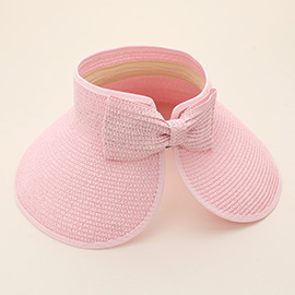 Wide Brim Straw Roll-Up Sun Visor Hat