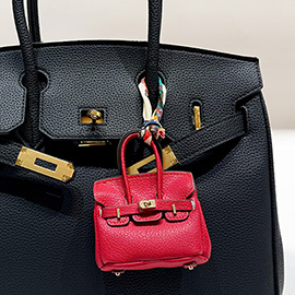 Faux Leather Elegant and Stylish Mini Purse / Bag Charm