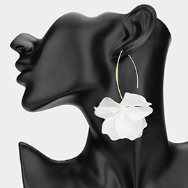 Resin Petal Drop Earrings