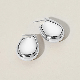 Metal Pebble Earrings