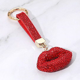 Bling Studded Lips Keychain / Bag Charm