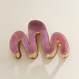 Abstract Celluloid Acetate Hair Claw Clip