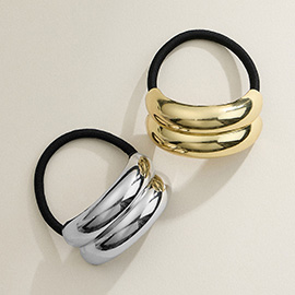 Metal Double Bar Pointed Hair Band
