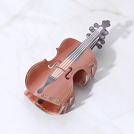 Violin Hair Claw Clip