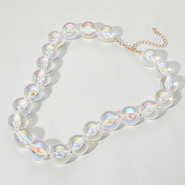 Resin Ball Necklace