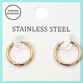 Stainless Steel Hypoallergenic Huggie Hoop Earrings