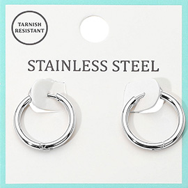 Stainless Steel Hypoallergenic Huggie Hoop Earrings