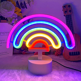 Neon Night LED Rainbow Light Stand
