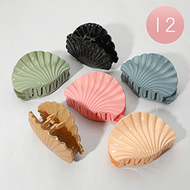 12PCS - Sea Shell Hair Claw Clips