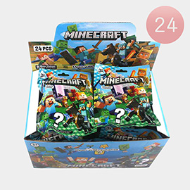 24PCS - Minecraft Mystery Bag Toy Cars