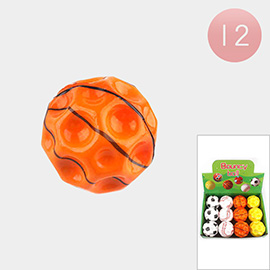 12PCS - Sports Bouncy Ball Toys