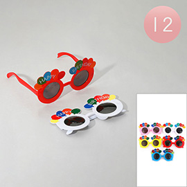 12PCS - HAPPY BIRTHDAY Party Sunglasses