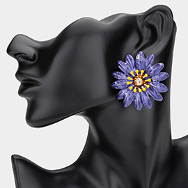 Enamel Flower Earrings